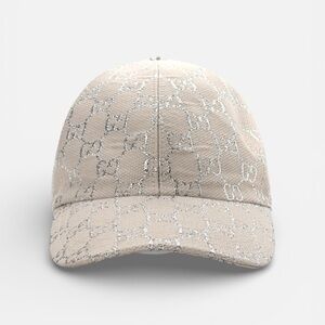 GUCCI Canvas GG Monogram Rush
Baseball Hat M Gardenia Silver
